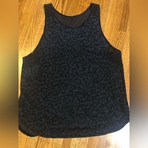 Lululemon Black/Gray Pattern Tank Top Sz 12